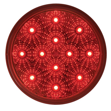 Optronics Miro-Flex  12-Led 4 Red Grommet Mount Stop/Turn/Tail Light STL23RB
